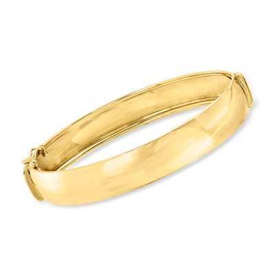 Ross-simons Italian 14kt Yellow Gold Bangle Bracelet With Box Clasp In Yellow