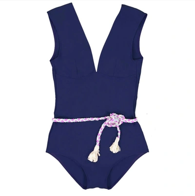 Canopea Mom Palerma One Piece In Blueberry In Blue