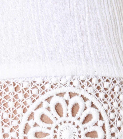 Shop Heidi Klein Lace-trimmed Dress In White