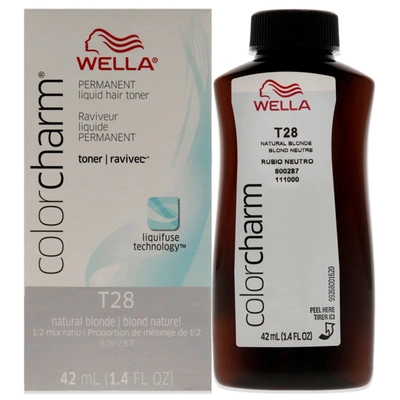 Shop Wella Color Charm Permanent Toner - T28 Natural Blonde By  For Unisex - 1.4 oz Toner