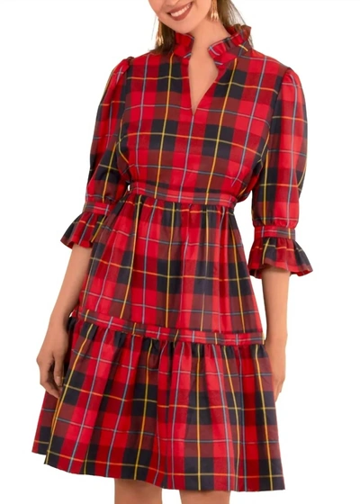 Shop Gretchen Scott Teardrop Dress - Plaidly Cooper In Red