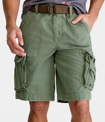 Shop Aéropostale Mens Men's Solid Belted Cargo Shorts*** Black In Green