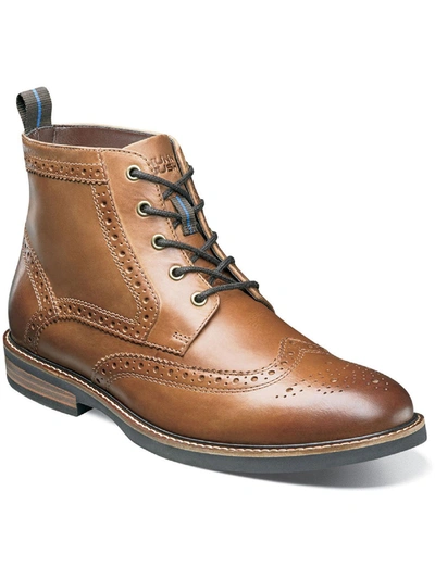 Shop Nunn Bush Odell Mens Leather Ankle Chukka Boots In Brown