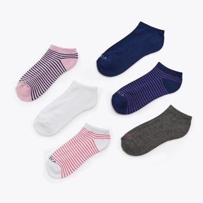 Shop Nautica Womens Athletic Low-cut Socks, 6-pack In Multi