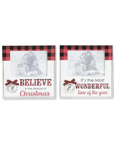 Shop K & K Interiors , Inc. Assorted 9.25in Black White & Red Christmas Photo Frames