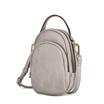 Shop Mkf Collection By Mia K Claire Small Crossbody Handbag In Grey