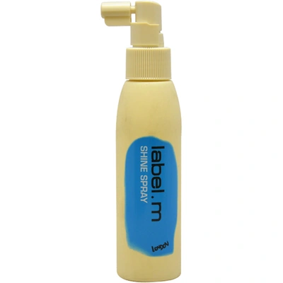 Shop Toni & Guy Label. M Shine Spray For Unisex 4.2 oz Hair Spray In Blue