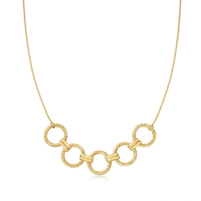 Shop Canaria Fine Jewelry Canaria 10kt Yellow Gold Multi-circle Necklace