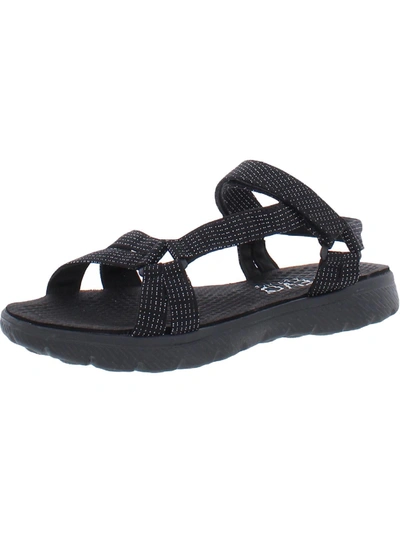 Shop Vevo Active Moloka'i Womens Slingback Activewear Sport Sandals In Black