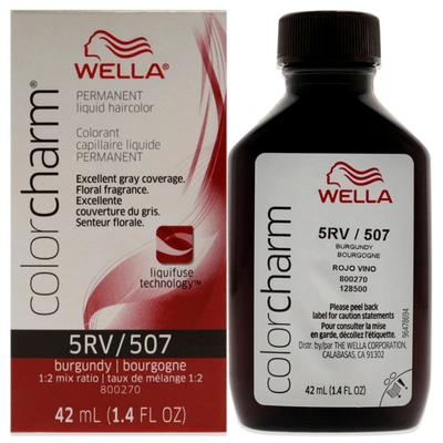 Shop Wella Color Charm Permanent Liquid Haircolor - 507 5rv Burgundy By  For Unisex - 1.4 oz Hair Color