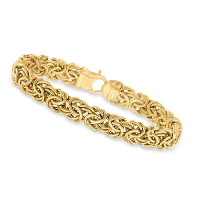 Shop Canaria Fine Jewelry Canaria 10kt Yellow Gold Medium Byzantine Bracelet
