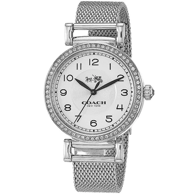 Shop Coach Women's Madison Fashion White Dial Watch In Silver