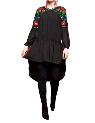 Shop Roja Collection Cree Tunic In Black