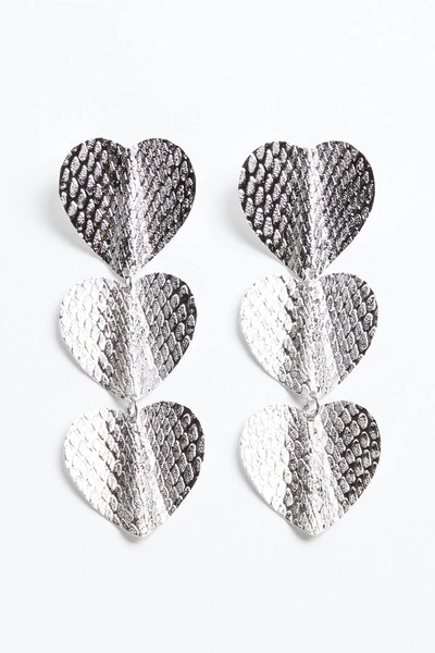 Shop Eklexic Medium Heathrow Earrings In Silver