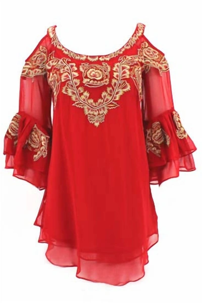 Shop Vintage Collection Women's Kelly Tunic In Ruby Red