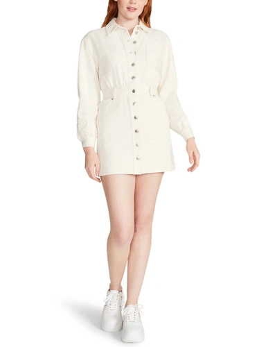 Shop Steve Madden Krisha Denim Dress In Cream In White