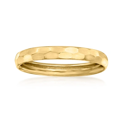 Shop Canaria Fine Jewelry Canaria 10kt Yellow Gold Hammered Ring
