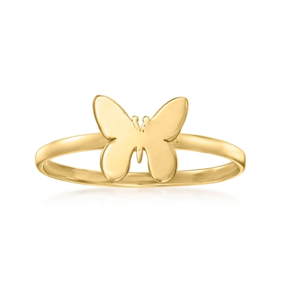 Shop Canaria Fine Jewelry Canaria 10kt Yellow Gold Butterfly Ring