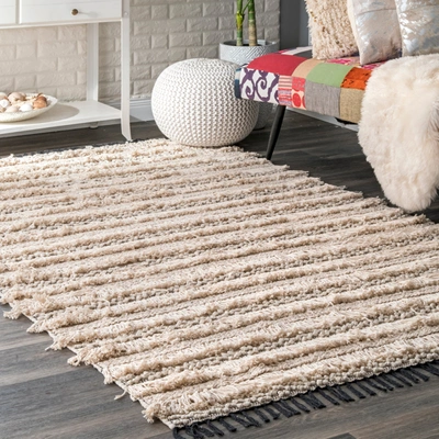 Nuloom Handmade Emerita Tassel Shag Area Rug