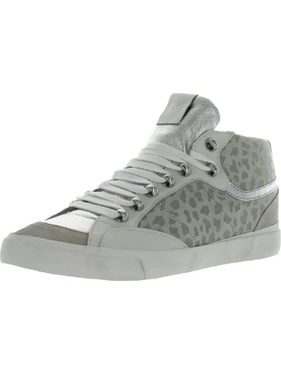 Shop Marc Fisher Ltd Merin 3 Womens Leather Lifestyle Casual And Fashion Sneakers In Grey