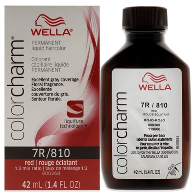 Shop Wella Color Charm Permanent Liquid Haircolor - 810 7r Red Red Intensifier By  For Unisex - 1.4 oz Hai