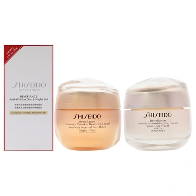 Shop Shiseido Anti-wrinkle Day And Night Set By  For Unisex - 2 Pc 1.8oz Wrinkle Smoothing Day Cream Spf 2
