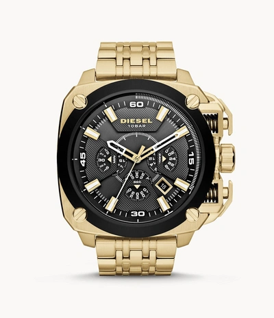 Shop Diesel Men's Bamf Chronograph, Gold-tone Stainless Steel Watch