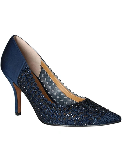Shop J. Reneé Sesily Womens Pointed Toe Embellished Pumps In Blue