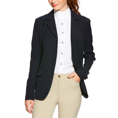 Shop Ariat Heritage Show Coat Long In Navy In Blue