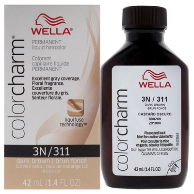 Shop Wella Color Charm Permanent Liquid Haircolor - 311 3n Dark Brown By  For Unisex - 1.4 oz Hair Color