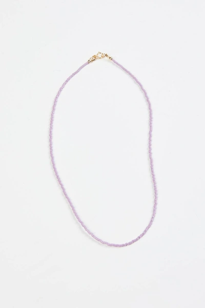 Shop Vermeer Studio Paisley Necklace In Lavender In Pink