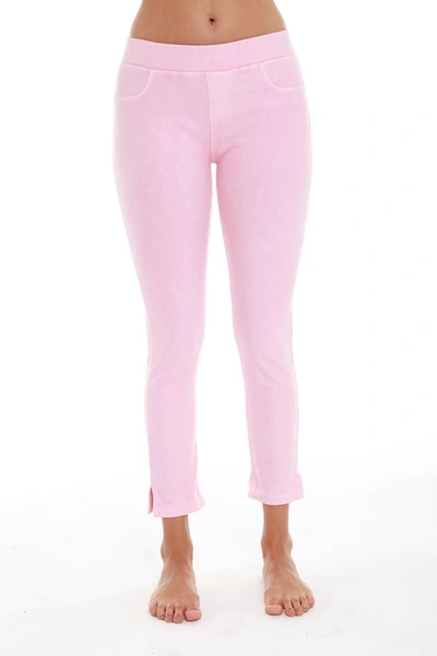 French Kyss Low Rise Capri In Pink In Pink