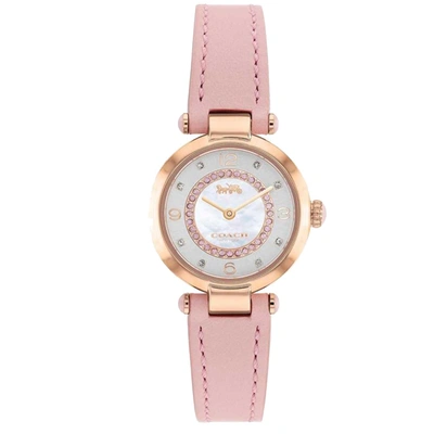 Shop Coach Women's Cary Silver Mother Of Pearl Dial Watch In Gold