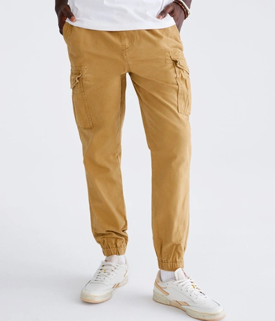 Shop Aéropostale Men's Twill Cargo Joggers In Gold