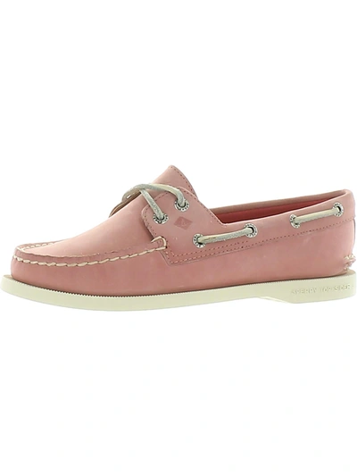 Shop Sperry Authentic Original 2-eye Womens Leather Slip On Boat Shoes In Pink