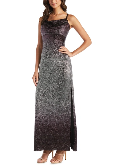 Shop Nw Nightway Womens Embellished Maxi Evening Dress In Multi
