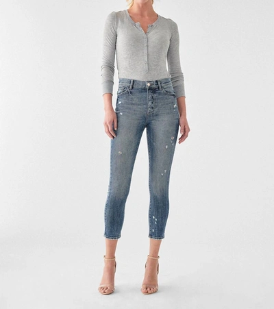 Shop Dl1961 - Women's Farrow Cropped Vintage High Rise Skinny Jean In Tacoma In Blue