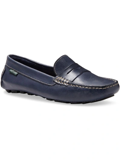 Shop Eastland Patricia Womens Leather Slip On Loafers In Blue