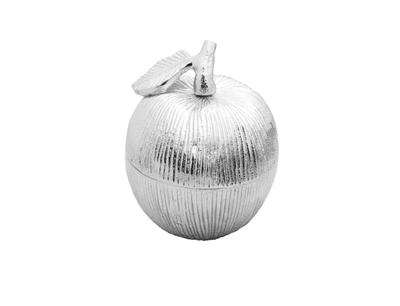 Shop Classic Touch Decor Silver Apple Shaped Honey Jar With Spoon
