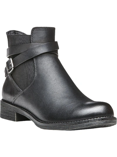 Shop Propét Tatum Womens Leather Buckle Ankle Boots In Black