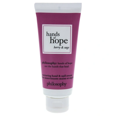 Shop Philosophy Hands Of Hope - Berry And Sage Cream By  For Unisex - 1 oz Hand Cream