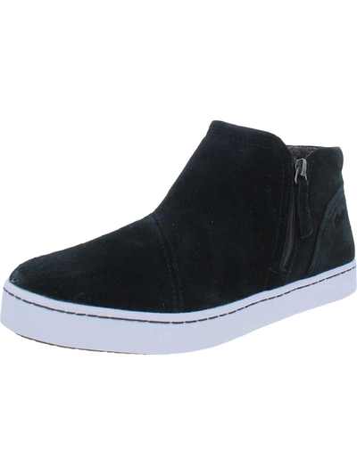 Shop Clarks Womens Suede Slip On Casual And Fashion Sneakers In Black