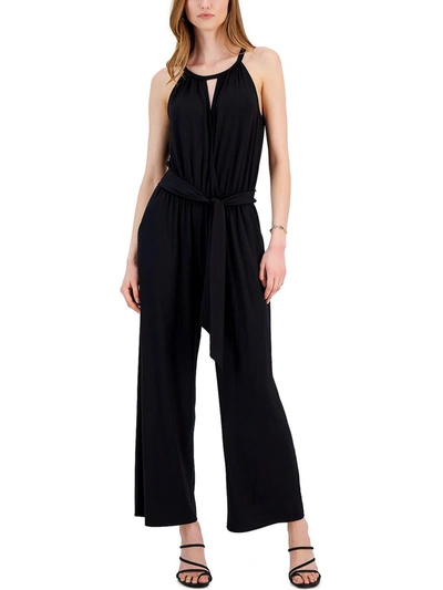 Shop Studio By Jpr Womens Surplice Knit Jumpsuit In Black