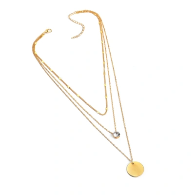 Shop Sohi Pack Of 3 Gold Plated Designer Pendant
