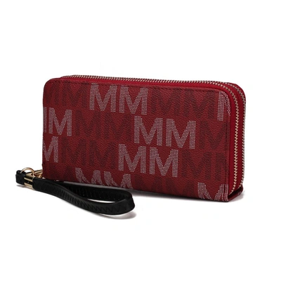 Mkf Collection By Mia K Hofstra M Signature Wallet Wristlet In Red