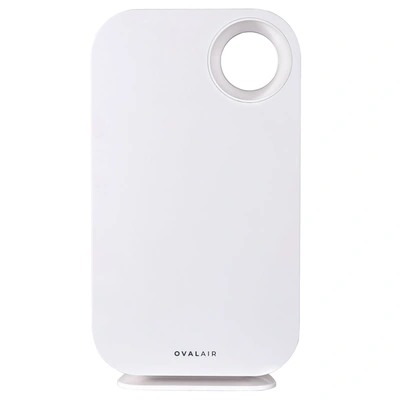 Oval Air 3-stage H13 True Hepa 5-in-1 Air Purifier In White