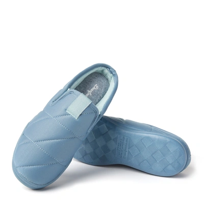 Shop Dearfoams Women's Kali Water Resistant Lightweight Eva Spandex Clog In Blue
