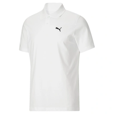 Shop Puma Men's Essential Polo In White