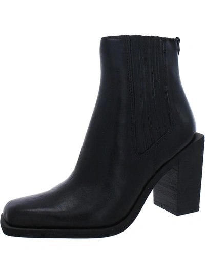 Shop Sam Edelman Emalia Womens Pull-on Square-toe Ankle Boots In Black