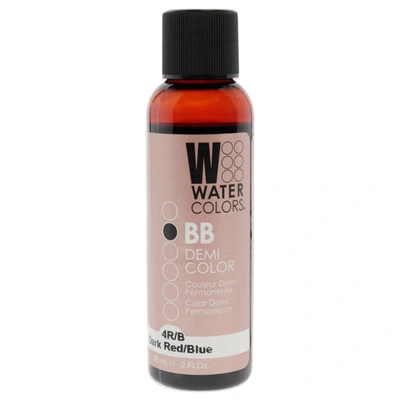 Shop Tressa Watercolors Bb Demi-permanent Hair Color - 4rb Dark Red Blue By  For Unisex - 2 oz Hair Color